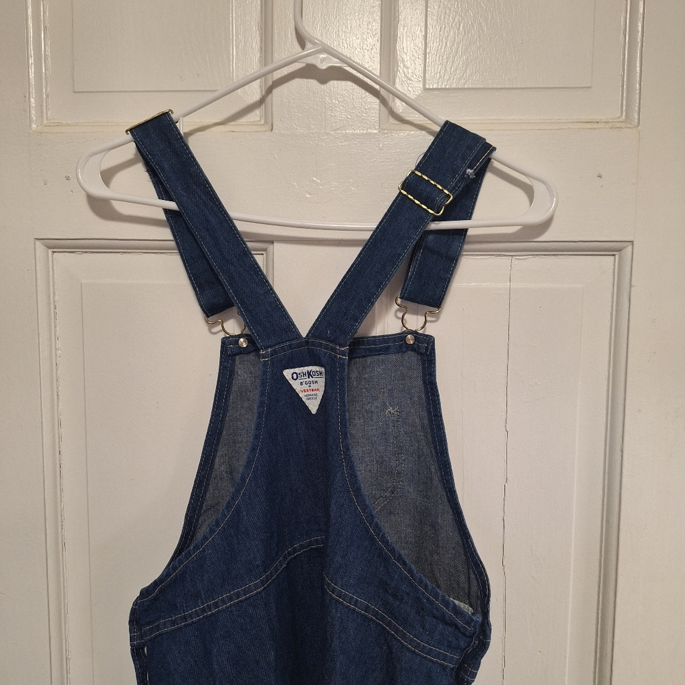Vintage Osh Kosh Denim Overalls Jumper Dress, Sz 14 Girls STILL HAS TAGS - Picture 9 of 11